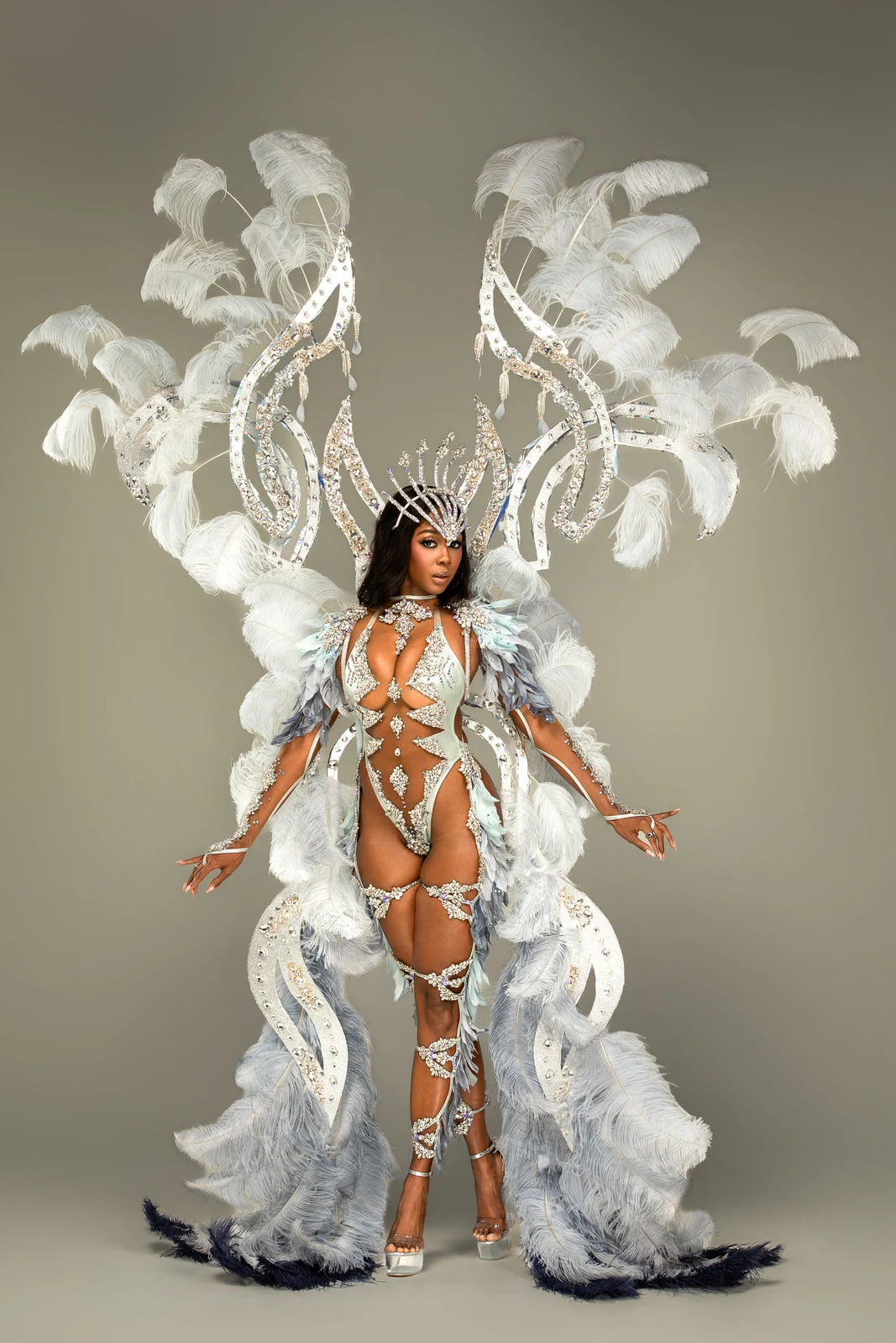 Monokini — LUNA. Monokini | Large Backpack with Tail | Tiara